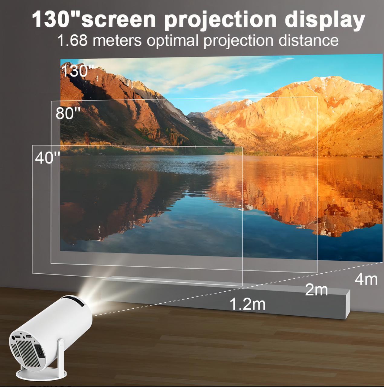 🎥 MINI PROYECTOR PORTÁTIL INTELIGENTE ANDROID FULL HD